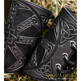 A Pair Leather Bracers Kolovrat Celtic 